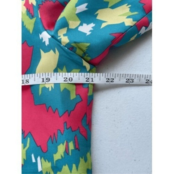 S4 Bleyel 100% Silk Blazer Abstract Jacket Summer Neon Bright Colorful‎ - Picture 3 of 6